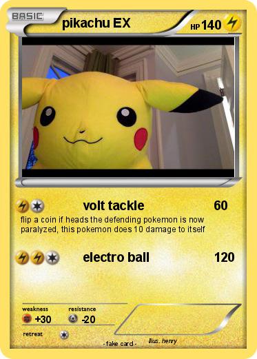 Pokemon pikachu EX