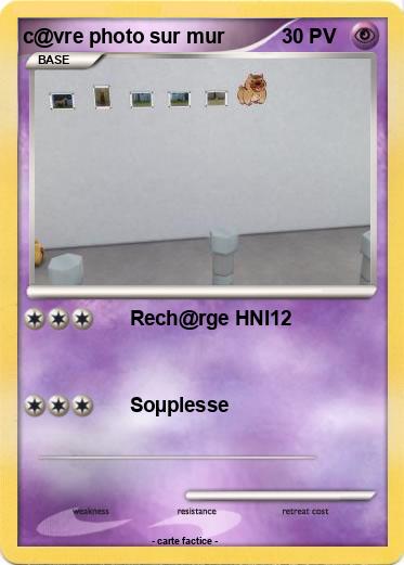 Pokemon c@vre photo sur mur