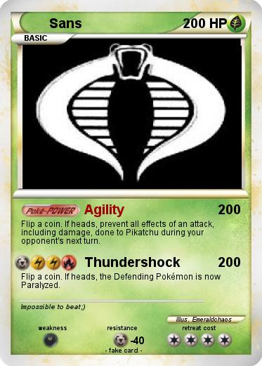 Pokemon Sans