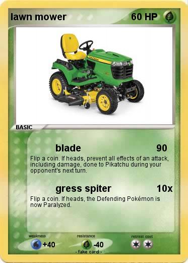 Pokemon lawn mower