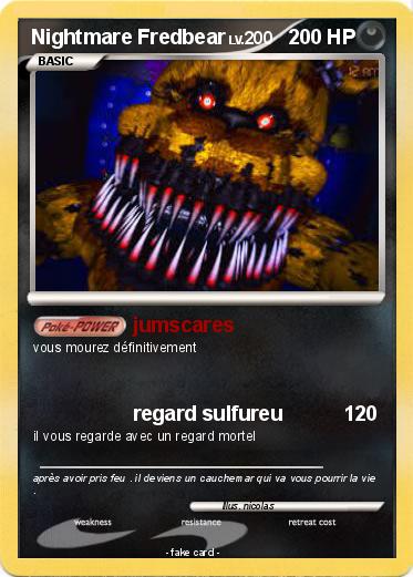 Pokemon Nightmare Fredbear