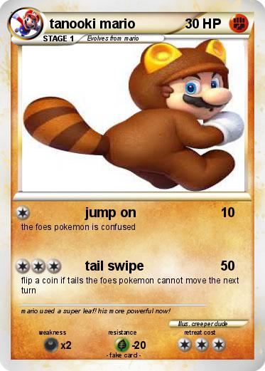 Pokemon tanooki mario
