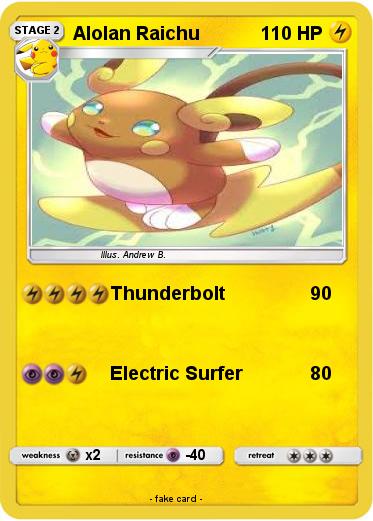Pokemon Alolan Raichu