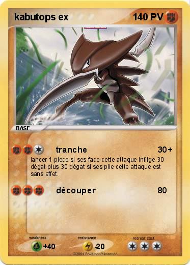 Pokemon kabutops ex