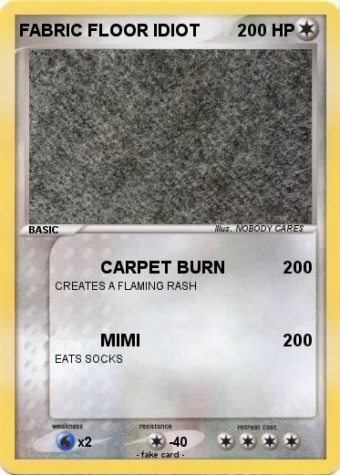 Pokemon FABRIC FLOOR IDIOT