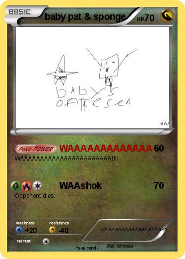 Pokemon baby pat & sponge