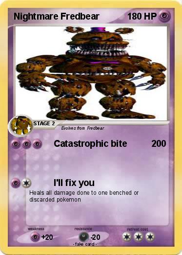 Pokemon Nightmare Fredbear