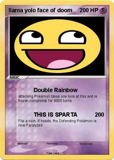 Pokemon llama yolo face of doom