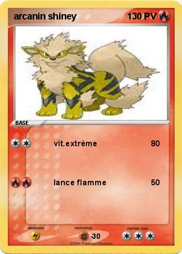 Pokemon arcanin shiney