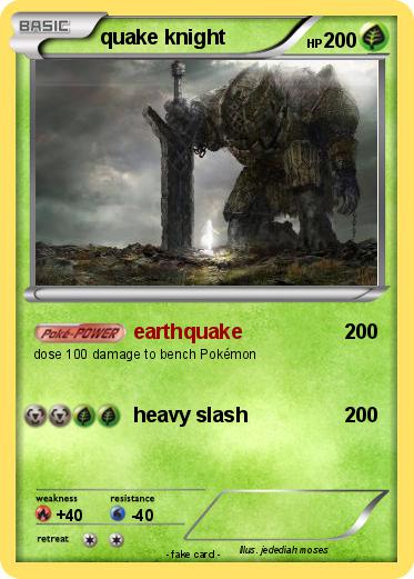 Pokemon quake knight