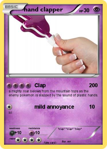 Pokemon hand clapper