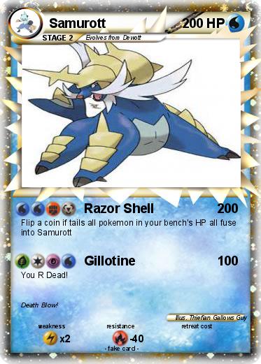 Pokémon Samurott 701 701 - Razor Shell - My Pokemon Card