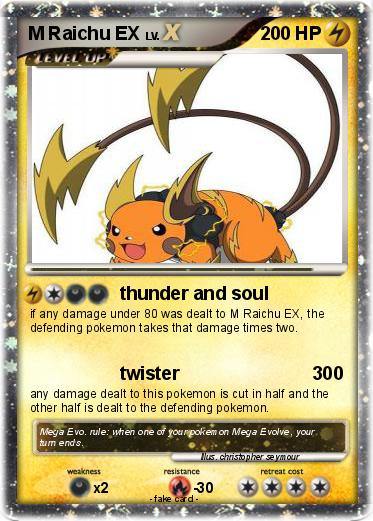Pokemon M Raichu EX