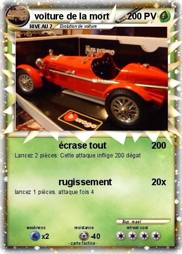 Pokemon voiture de la mort