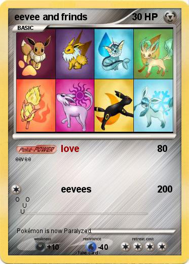 Pokemon eevee and frinds