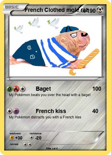 Pokemon French Clothed mole rat