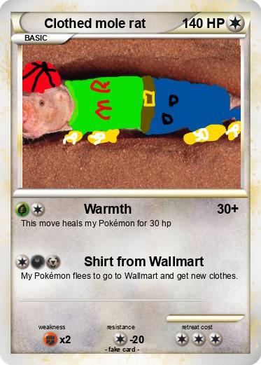 Pokemon Clothed mole rat