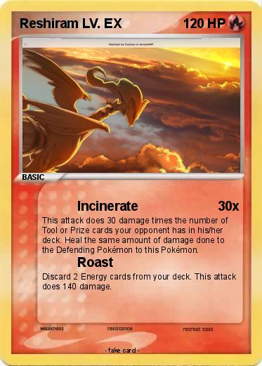 Pokemon Reshiram LV. EX
