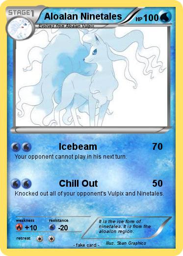 Pokemon Aloalan Ninetales