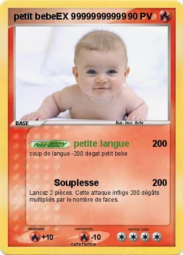 Pokemon petit bebeEX 99999999999