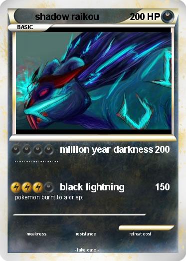 Pokemon shadow raikou