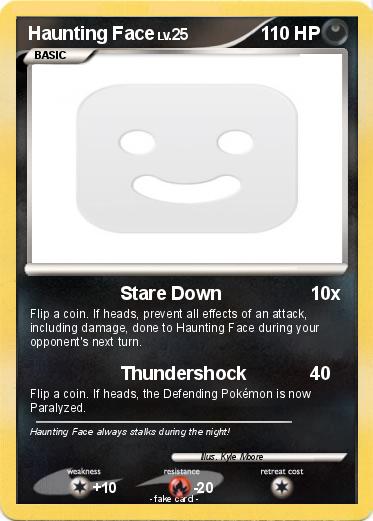 Pokemon Haunting Face