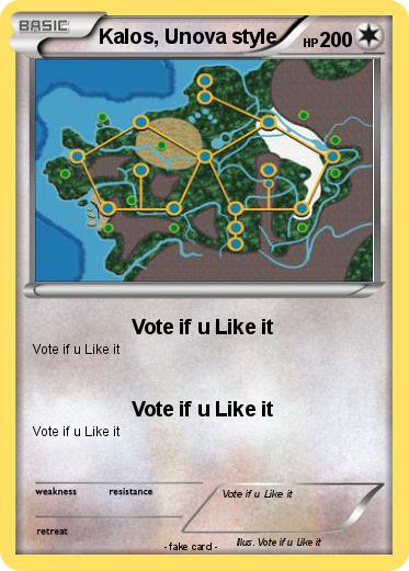 Pokemon Kalos, Unova style