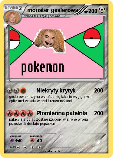 Pokemon monster geslerowa