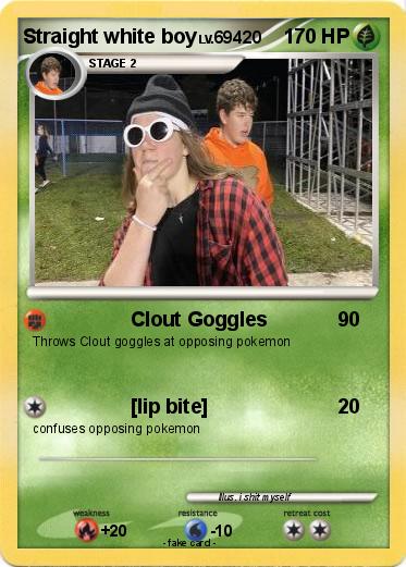 Pokemon Straight white boy