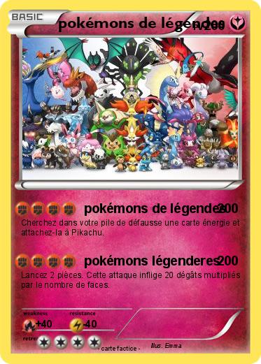 Pokemon pokémons de légendes