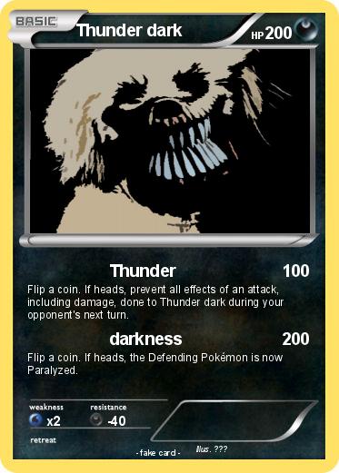 Pokemon Thunder dark