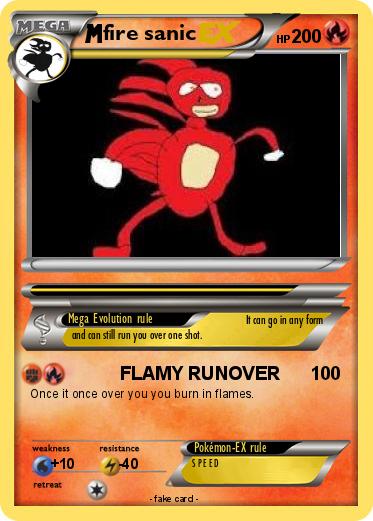 Pokemon fire sanic