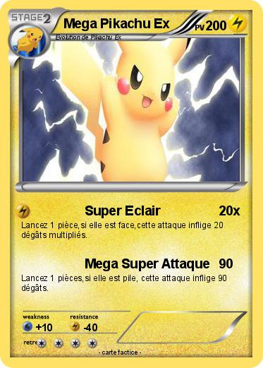 Pokemon Mega Pikachu Ex