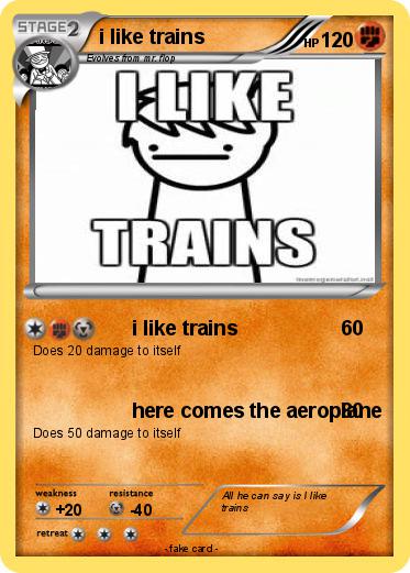 Pokemon i like trains