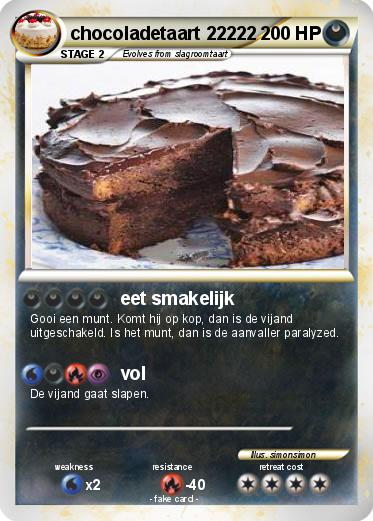 Pokemon chocoladetaart 22222