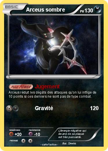 Pokemon Arceus sombre