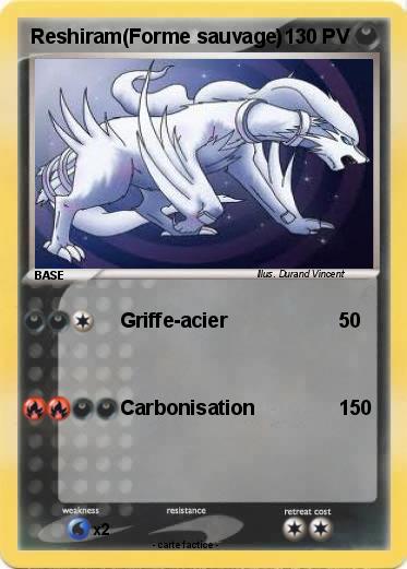 Pokemon Reshiram(Forme sauvage)