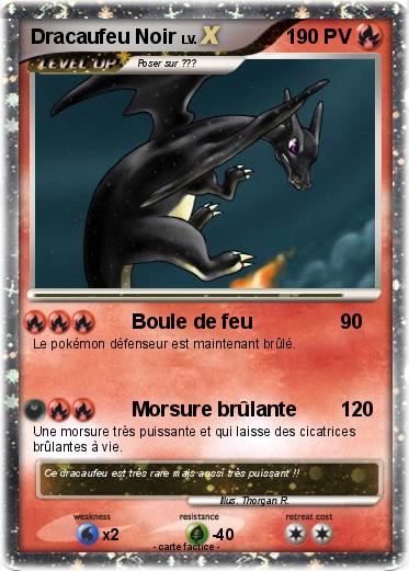 Pokemon Dracaufeu Noir