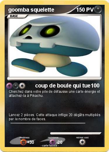 Pokemon goomba squelette