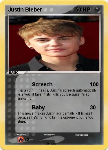 Pokemon Justin Bieber