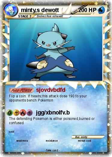 Pokemon minty,s dewott
