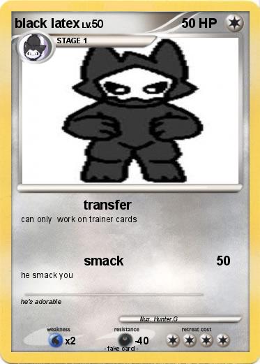 Pokemon black latex