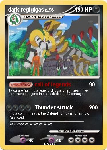 Pokemon dark regigigas