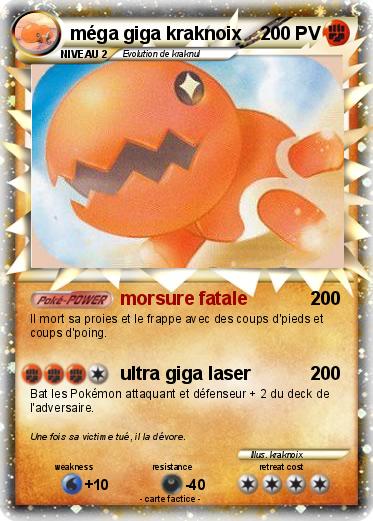 Pokemon méga giga kraknoix