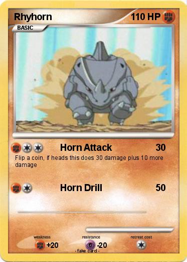 Pokemon Rhyhorn