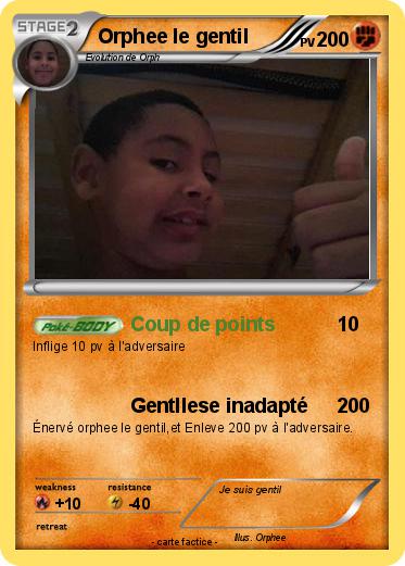 Pokemon Orphee le gentil