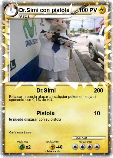 Pokemon Dr.Simi con pistola
