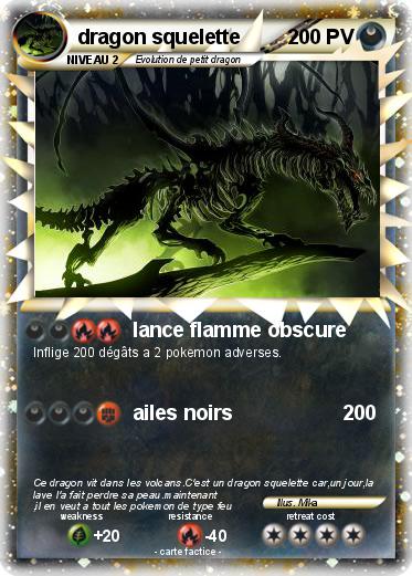 Pokemon dragon squelette