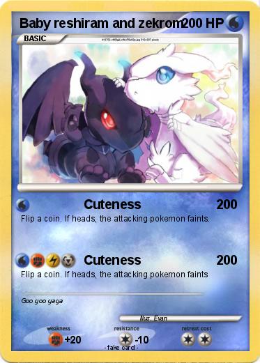 Pokemon Baby reshiram and zekrom
