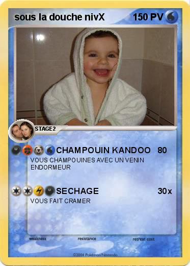Pokemon sous la douche nivX